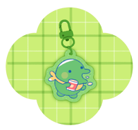 Image 1 of Tamagotchi glitter charms + sticker sheet