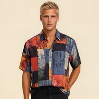 Camisa cuadros rojo vintage