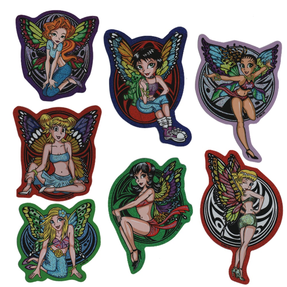 00's die cut stickers