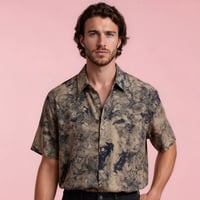 Camisa flores agua vintage