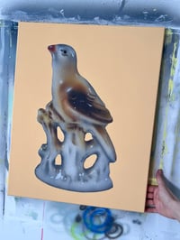 Image 2 of Seated Bird Original Painting