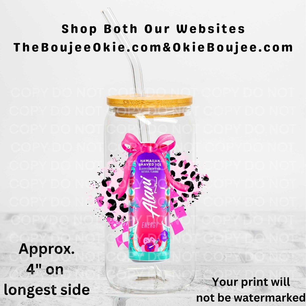 Image of Alani Hawaiian Shaved Ice Uv Dtf Decal Double Sided             T11