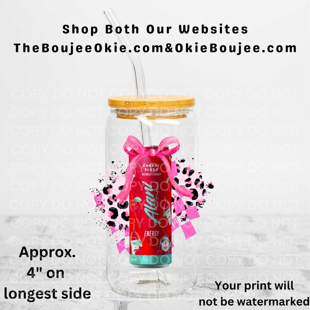 Image of Alani Cherry Slush Uv Dtf Decal Double Sided             T11