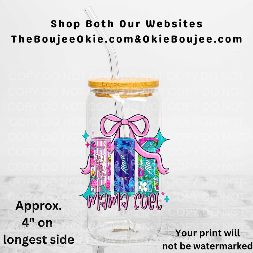 Image of Alani Mama Fuel Cotton Candy Breezeberry Watermelon Uv Dtf Decal Double Sided             T11