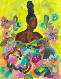 Image 2 of Echoes Of Her Flowers - Original Painting 