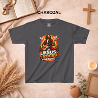 Image 11 of Kids T-Shirt — "Let Jesus Rock Your Soul" Graphic Tee (Youth Christian Rock Design)