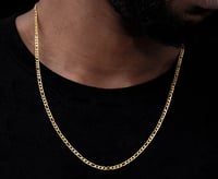 Image 1 of 3mm Gold Figaro Chain