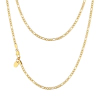 Image 3 of 3mm Gold Figaro Chain