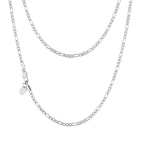 Image 3 of 3mm Silver Figaro Chain