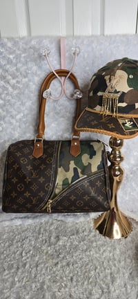 Image 1 of Camo & Brown 2tone and hat