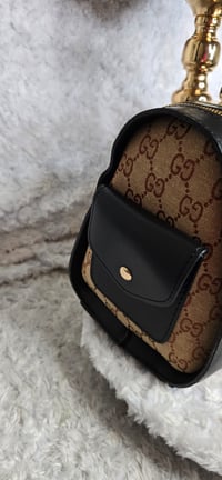 Image 3 of Brown Doctor Bag & hat w/ Roses