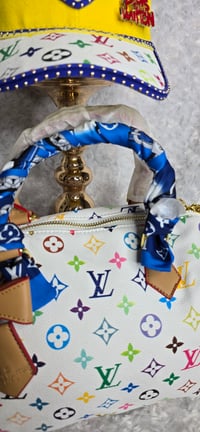 Image 3 of White Colorful Speedy with Yellow Hat