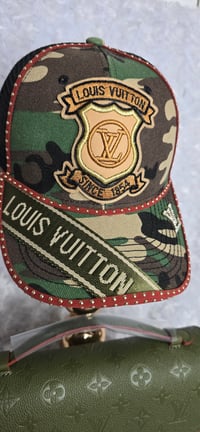 Image 2 of Green Crossbody with Camo Hat