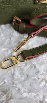 Image 5 of Green Crossbody with Camo Hat