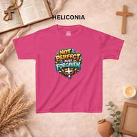 Image 3 of Kids T‑Shirt — "Not Perfect Just Forgiven" Christian Graphic Tee
