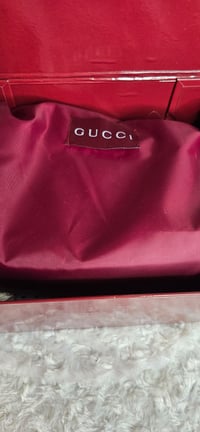 Image 6 of Black patent leather Shoulder bag w/ Hoop earrings & Bracelet