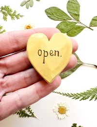 Image 1 of Open - Mini Wood Burned Heart