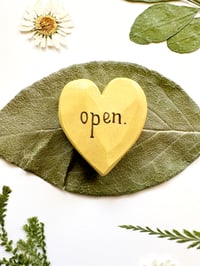 Image 3 of Open - Mini Wood Burned Heart