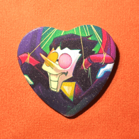 Heart Button Pin "Spamton"