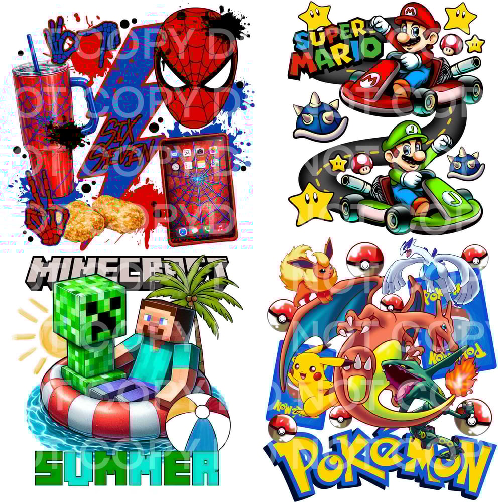 Image of 4 for $3.49 UV DTF Decal Bundle | Single-Sided | Ready-to-Apply Transfers.     B