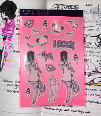 Image 2 of I ROCK sticker sheet