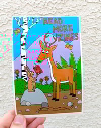 Image 1 of Deer & Rabbit Postcard