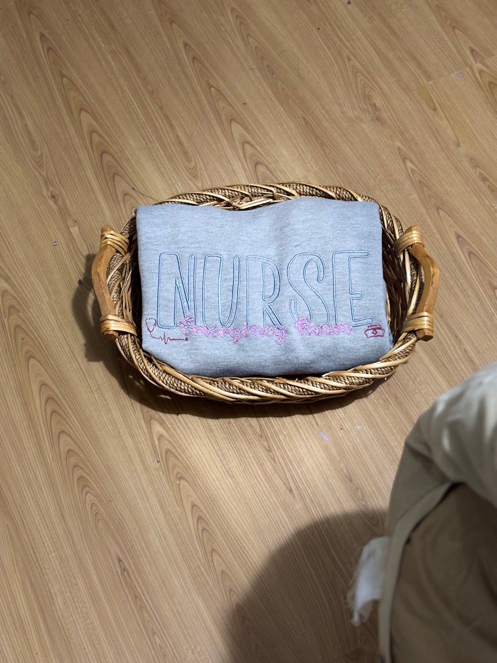 Image of Embroidered ER Nurse Sweatshirt - Crewneck Gift