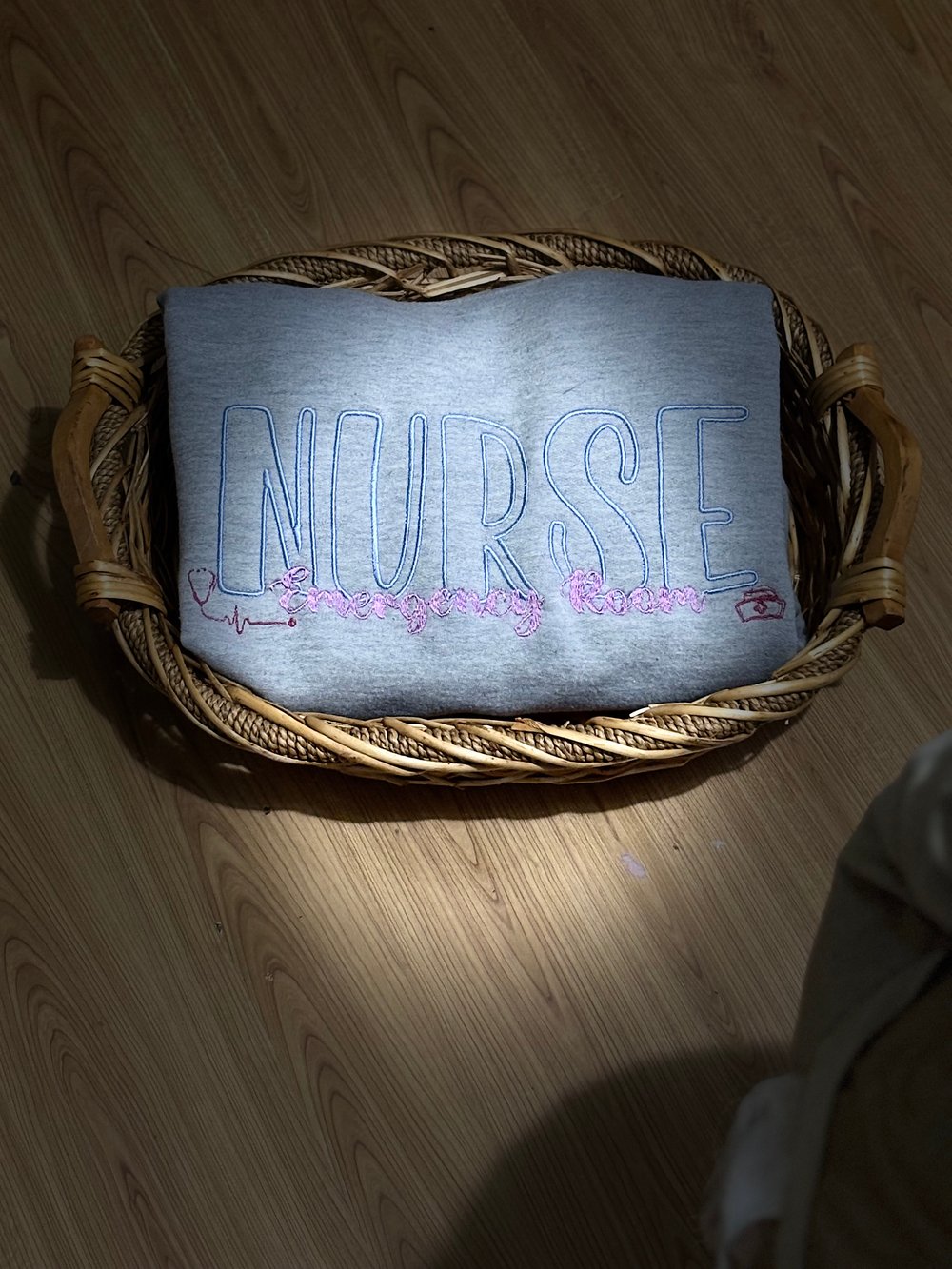 Image of Embroidered ER Nurse Sweatshirt - Crewneck Gift