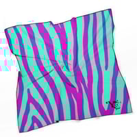 Image 2 of FUSCHIA ZEBRA SCARF