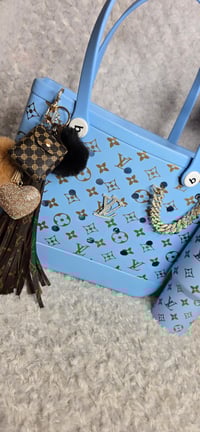 Image 3 of Blue Beach Bag, Cup & Hat