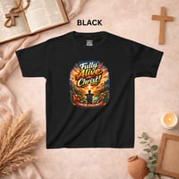Image 7 of Kids Tee — "Fully Alive in Christ" Christian Faith T-Shirt
