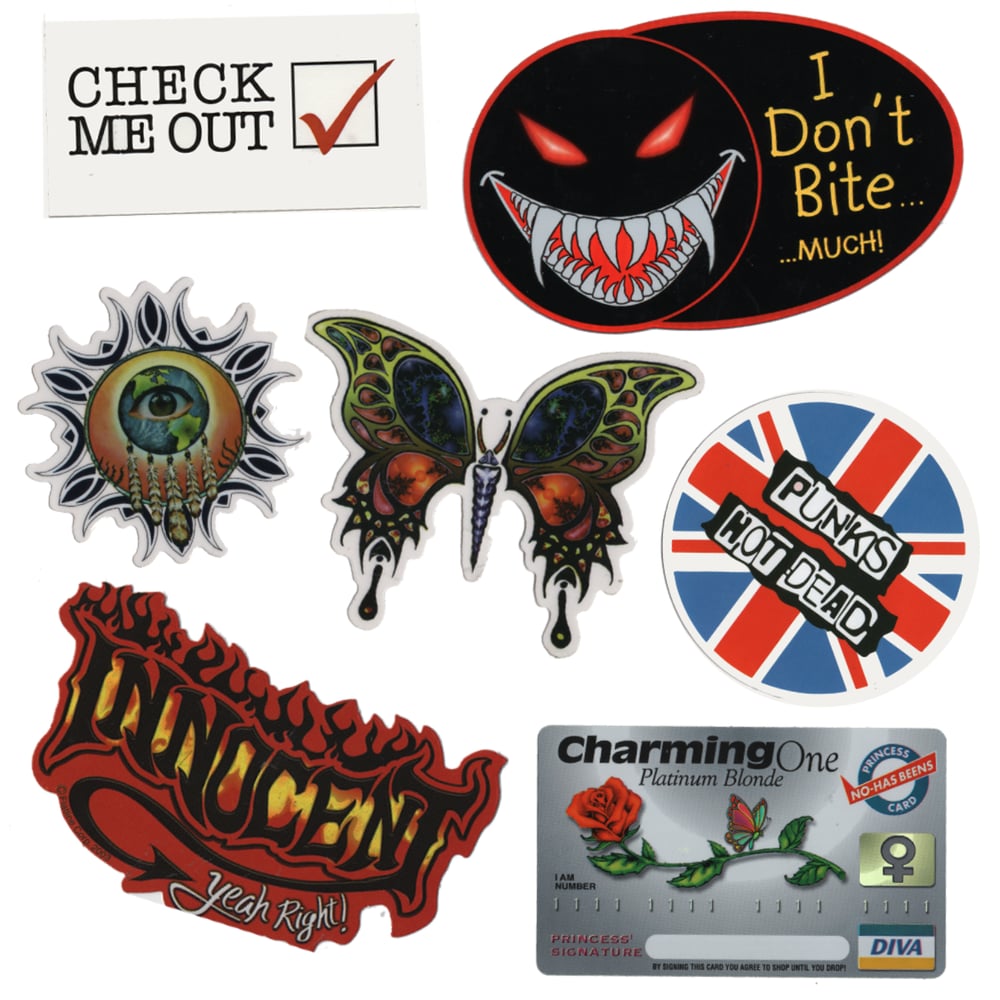 00's diecut stickers