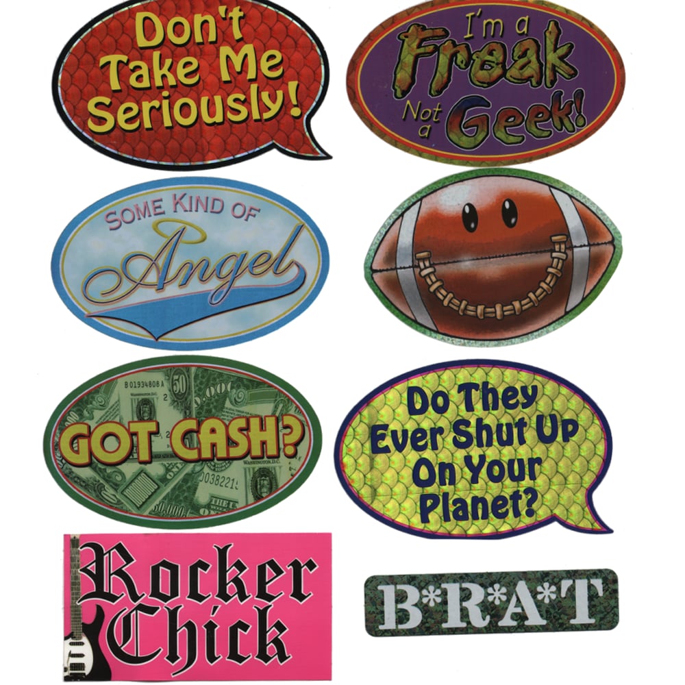 00's diecut stickers