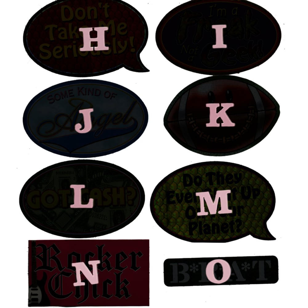 00's diecut stickers