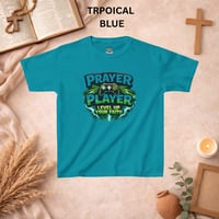 Image 6 of Kids Tee — "Prayer Player: Level Up Your Faith" Graphic