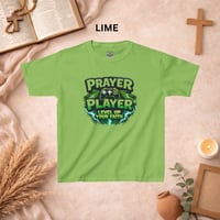 Image 8 of Kids Tee — "Prayer Player: Level Up Your Faith" Graphic