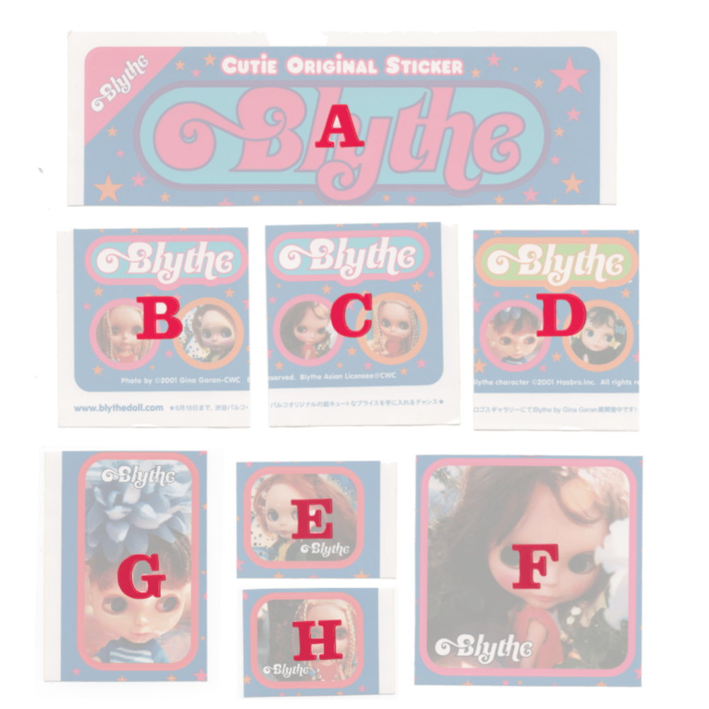 blythe stickers