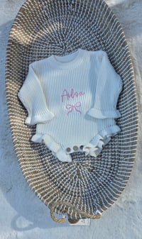 Image 2 of 🌸 Knitted Embroidered Frill Romper 🌸