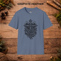Image 10 of "Cross & Roses" Linocut T‑Shirt — Graphic Tee