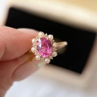 Image 4 of Rosette Pink Sapphire Ring