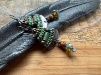 Image 2 of Alegria Alegria in earthy color beaded earrings/ n30