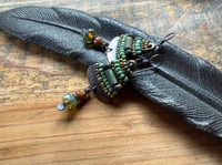 Image 4 of Alegria Alegria in earthy color beaded earrings/ n30