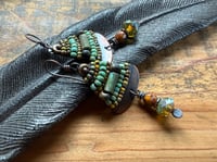 Image 8 of Alegria Alegria in earthy color beaded earrings/ n30