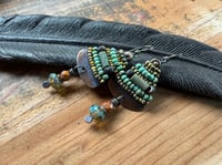 Image 10 of Alegria Alegria in earthy color beaded earrings/ n30
