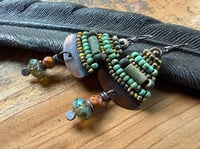 Image 12 of Alegria Alegria in earthy color beaded earrings/ n30
