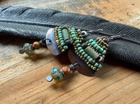 Image 14 of Alegria Alegria in earthy color beaded earrings/ n30