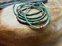 Image 3 of Seed beads and sterling silver necklace / n89