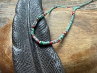 Image 5 of Seed beads and sterling silver necklace / n89