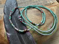 Image 1 of Seed beads and sterling silver necklace / n89