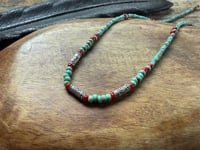 Image 8 of Seed beads and sterling silver necklace / n89